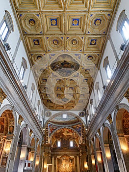 Interior shot ceiling Saint Florido CittÃÂ  di Catello Italy